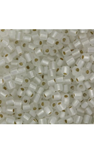 Miyuki triangle beads 8/0 Matted silver lined crystal TR8-1101F